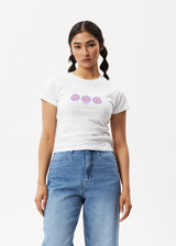 Afends Womens Daisy - Baby T-Shirt - White - Afends womens daisy   baby t shirt   white   streetwear   sustainable fashion