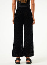 Afends Womens Echo - Recycled Sheer Pants - Black - Afends womens echo   recycled sheer pants   black   streetwear   sustainable fashion