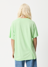 Afends Womens Elation - Hemp Oversized T-Shirt - Lime Green - Afends womens elation   hemp oversized t shirt   lime green   streetwear   sustainable fashion
