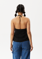 AFENDS Womens Gemma - Cupro Cami Top - Black - Afends womens gemma   cupro cami top   black   streetwear   sustainable fashion