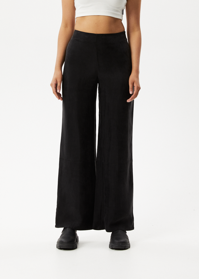 Afends Womens Gemma - Recycled Pant - Black - Streetwear - Sustainable Fashion