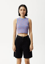 Afends Womens Jeet Dalston - Ribbed Singlet - Arctic - Afends womens jeet dalston   ribbed singlet   arctic   streetwear   sustainable fashion
