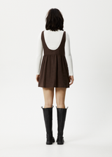 Afends Womens Jesse - Hemp Mini Dress - Coffee - Afends womens jesse   hemp mini dress   coffee   streetwear   sustainable fashion