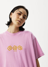 Afends Womens Lily Slay - Oversized Graphic T-Shirt - Candy - Afends womens lily slay   oversized graphic t shirt   candy   streetwear   sustainable fashion