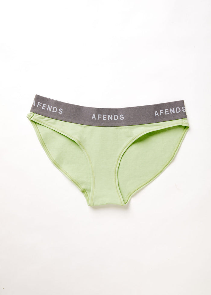 Afends Womens Molly - Hemp Bikini Briefs 3 Pack - Lime Green - Streetwear - Sustainable Fashion