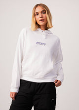 Afends Womens Pearly - Hemp Hoodie - White - Afends womens pearly   hemp hoodie   white   streetwear   sustainable fashion