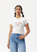 Afends Womens Sweet State - Baby T-Shirt - White - Afends womens sweet state   baby t shirt   white   streetwear   sustainable fashion