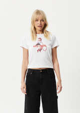 Afends Womens Sweet West - Recycled Baby Tee - White - Afends womens sweet west   recycled baby tee   white   streetwear   sustainable fashion
