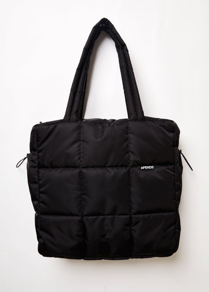 Afends Unisex Pala - Unisex Recycled Puffer Bag - Black - Streetwear - Sustainable Fashion