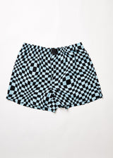 Afends Unisex Void - Hemp Check Boxers - Sky Blue - Afends unisex void   hemp check boxers   sky blue   streetwear   sustainable fashion
