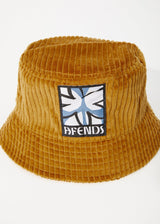 Afends Unisex Waterfall - Corduroy Bucket Hat - Mustard - Afends unisex waterfall   corduroy bucket hat   mustard   streetwear   sustainable fashion