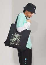 Afends Unisex Build It - Hemp Tote Bag - Charcoal - Afends unisex build it   hemp tote bag   charcoal   streetwear   sustainable fashion