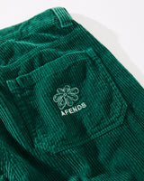 Afends Mens Pablo Union - Corduroy Baggy Pants - Emerald - Afends mens pablo union   corduroy baggy pants   emerald   streetwear   sustainable fashion
