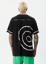 Afends Unisex Spiral - Unisex Hemp Boxy T-Shirt - Black - Afends unisex spiral   unisex hemp boxy t shirt   black   streetwear   sustainable fashion