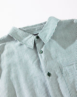Afends Mens Intergalactic - Long Sleeve Shirt - Emerald Stripe - Afends mens intergalactic   long sleeve shirt   emerald stripe   streetwear   sustainable fashion