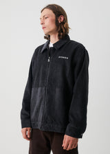 Afends Mens Mass - Hemp Corduroy Coach Jacket - Raven - Afends mens mass   hemp corduroy coach jacket   raven   streetwear   sustainable fashion