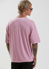 Afends Mens Supply - Recycled Oversized T-Shirt - Smokey Pink - Afends mens supply   recycled oversized t shirt   smokey pink   streetwear   sustainable fashion
