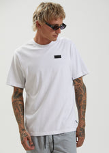 Afends Mens Maddock - Recycled Retro Fit T-Shirt - White - Https://player.vimeo.com/external/588675989.hd.mp4?s=745ed7209e1473511cdfdd9c338a6724d5d9f68e&profile_id=175