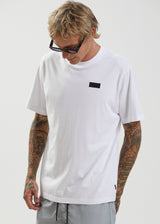 Afends Mens Maddock - Recycled Retro Fit T-Shirt - White - Afends mens maddock   recycled retro fit t shirt   white   streetwear   sustainable fashion