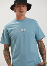 Afends Mens At Ease - Recycled Retro Fit T-Shirt - Marine - Afends mens at ease   recycled retro fit t shirt   marine   streetwear   sustainable fashion