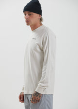 Afends Unisex Boundary - Unisex Organic Long Sleeve T-Shirt - Off White - Afends unisex boundary   unisex organic long sleeve t shirt   off white   streetwear   sustainable fashion