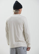 Afends Unisex Boundary - Unisex Organic Long Sleeve T-Shirt - Off White - Afends unisex boundary   unisex organic long sleeve t shirt   off white   streetwear   sustainable fashion