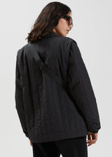 Afends Unisex Maddock - Unisex Quilted Jacket - Black - Afends unisex maddock   unisex quilted jacket   black   streetwear   sustainable fashion