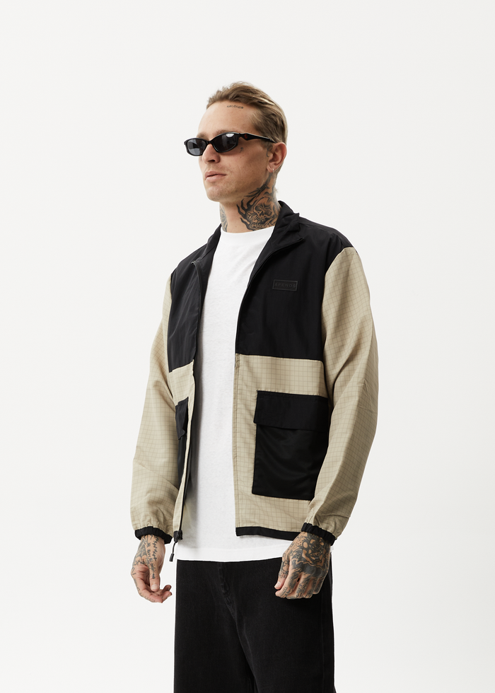 Afends Mens Checkmate - Recycled Check Spray Jacket - Multi - Streetwear - Sustainable Fashion