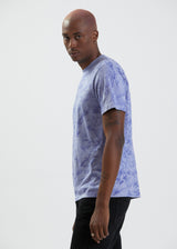 Afends Mens Lights Up - Recycled Washed Retro T-Shirt - Violet Wash - Afends mens lights up   recycled washed retro t shirt   violet wash   streetwear   sustainable fashion