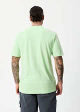 AFENDS Mens Classic - Retro Tee - Lime Green - Afends mens classic   retro tee   lime green   streetwear   sustainable fashion