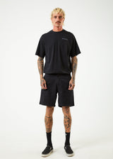Afends Mens Ninety Twos - Recycled Chino Shorts - Black - Afends mens ninety twos   recycled chino shorts   black   streetwear   sustainable fashion