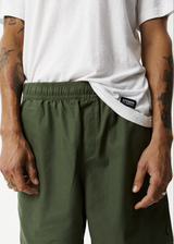 Afends Mens Ninety Eights - Recycled Baggy Elastic Waist Shorts - Cypress - Afends mens ninety eights   recycled baggy elastic waist shorts   cypress   streetwear   sustainable fashion