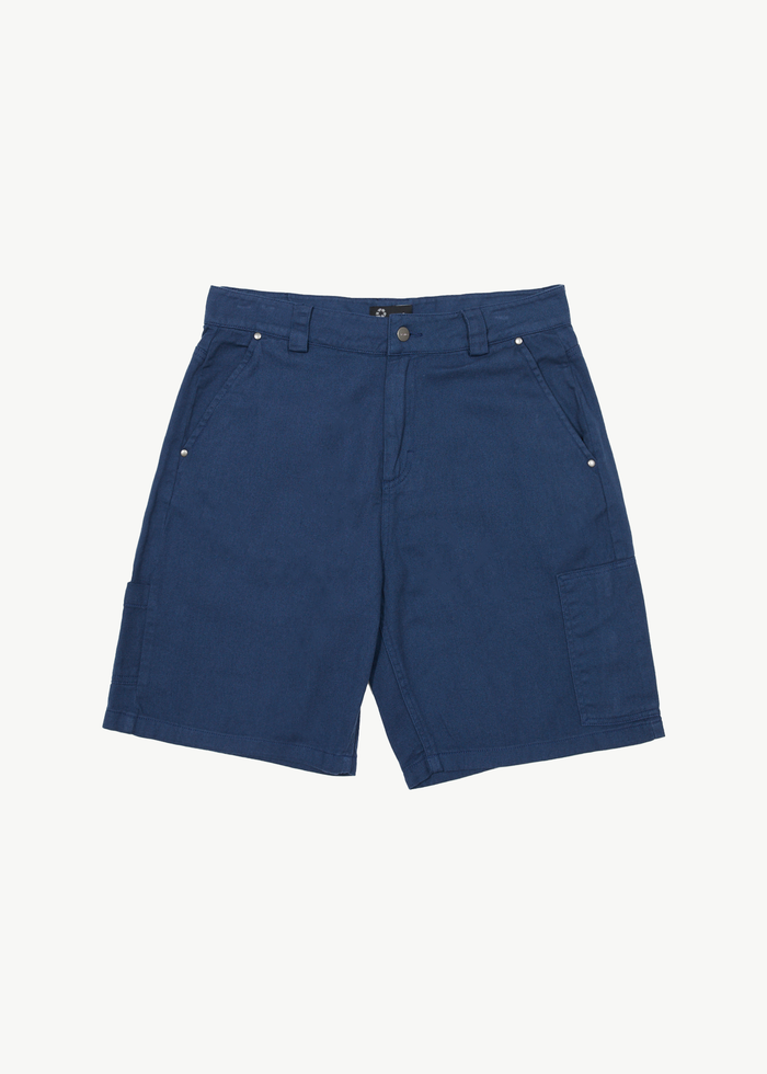Afends Mens Harper - Recycled Carpenter Short 22" - Navy - Streetwear - Sustainable Fashion