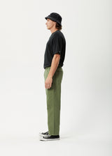 Afends Mens Ninety Twos - Recycled Twill Relaxed Pants - Cypress - Afends mens ninety twos   recycled twill relaxed pants   cypress   streetwear   sustainable fashion