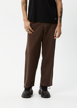 Afends Mens Pablo - Recycled Baggy Fit Pant - Coffee - Afends mens pablo   recycled baggy fit pant   coffee   streetwear   sustainable fashion