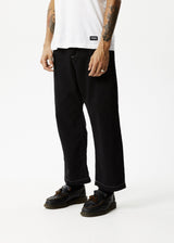 Afends Mens Pablo - Recycled Baggy Pants - Black - Afends mens pablo   recycled baggy pants   black   streetwear   sustainable fashion