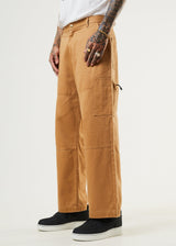 Afends Mens Richmond - Hemp Baggy Workwear Pants - Chestnut - Afends mens richmond   hemp baggy workwear pants   chestnut   streetwear   sustainable fashion