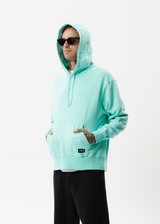 AFENDS Mens All Day - Hemp Hoodie - Mint - Afends mens all day   hemp hoodie   mint   streetwear   sustainable fashion
