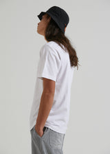 Afends Mens Credits - Recycled Retro T-Shirt - White - Afends mens credits   recycled retro t shirt   white   streetwear   sustainable fashion