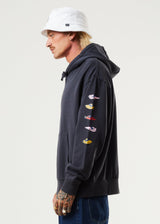 Afends Mens Wahzoo - Recycled Hoodie - Charcoal - Afends mens wahzoo   recycled hoodie   charcoal   streetwear   sustainable fashion
