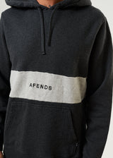 Afends Mens Panel - Organic Hoodie - Black Marle - Afends mens panel   organic hoodie   black marle   streetwear   sustainable fashion