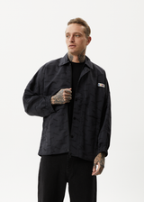 Afends Mens Fendsa - Recycled Spray Jacket - Charcoal - Afends mens fendsa   recycled spray jacket   charcoal   streetwear   sustainable fashion