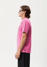 Afends Mens Flowers - Recycled Oversized T-Shirt - Bubblegum - Afends mens flowers   recycled oversized t shirt   bubblegum   streetwear   sustainable fashion