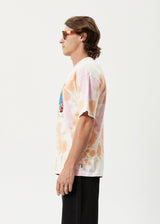 Afends Mens Globe - Recycled Oversized Graphic T-Shirt - Multi - Afends mens globe   recycled oversized graphic t shirt   multi   streetwear   sustainable fashion