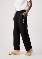 Afends Mens Warped - Recycled Spray Pants - Black - Afends mens warped   recycled spray pants   black   streetwear   sustainable fashion
