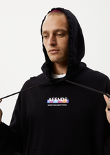 Afends Mens Question Everything - Recycled Hoodie - Black - Afends mens question everything   recycled hoodie   black   streetwear   sustainable fashion