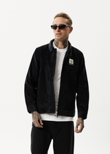 Afends Mens Coasting - Hemp Corduroy Jacket - Black - Afends mens coasting   hemp corduroy jacket   black   streetwear   sustainable fashion