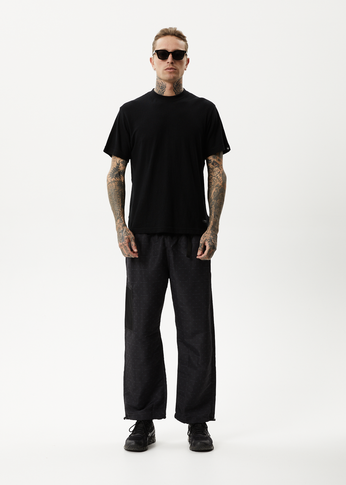 Afends Mens Escape - Recycled Spray Pants - Charcoal - Streetwear - Sustainable Fashion