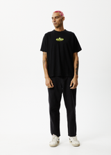 Afends Mens Programmed - Hemp Boxy Graphic Logo T-Shirt - Black - Afends mens programmed   hemp boxy graphic logo t shirt   black   streetwear   sustainable fashion