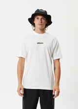 Afends Mens Heatwave - Hemp Retro Graphic Logo T-Shirt - White - Afends mens heatwave   hemp retro graphic logo t shirt   white   streetwear   sustainable fashion